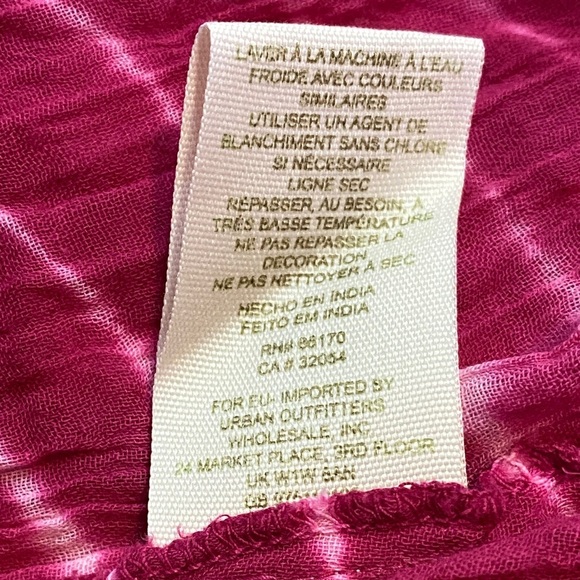 🆕 Free People Pink Lightweight Gauze Tie-Dye High/Low Dress - Picture 9 of 10